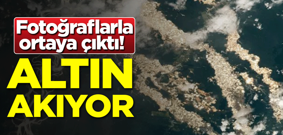 Fotoğraflarla ortaya çıktı! Altın akıyor