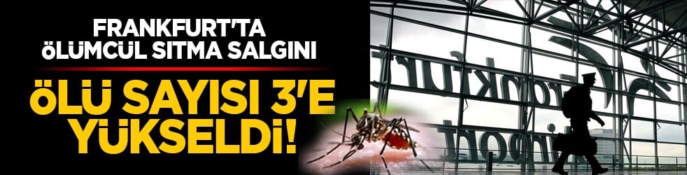 Frankfurt'ta ölümcül sıtma salgını: Ölü sayısı 3'e yükseldi!