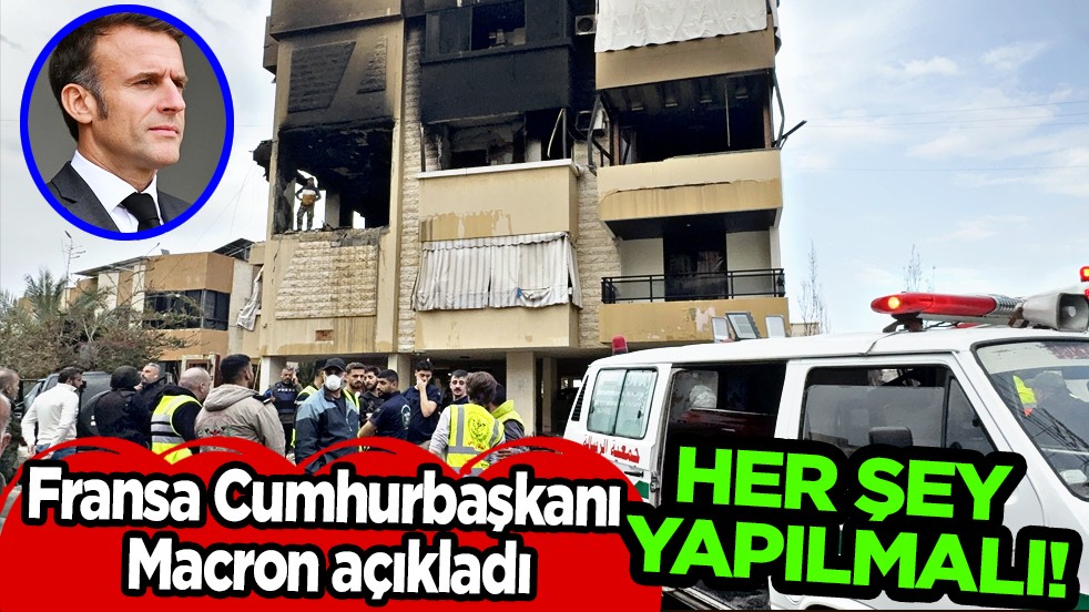 Fransa Cumhurbaşkanı Macron: Lübnan'ın kaosa sürüklenmesini engellemek için her şey yapılmalı