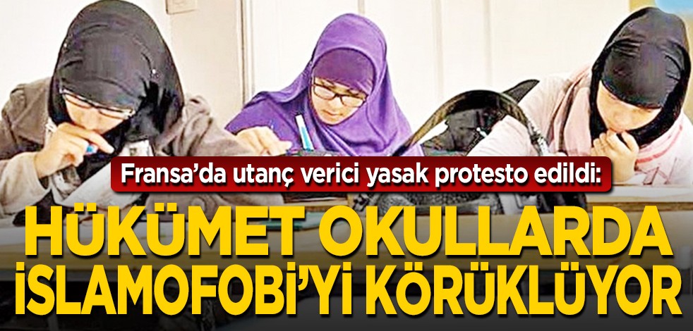 Fransa'da abaya yasağı protesto edildi: Hükümet okullarda İslamofobi'yi körüklüyor