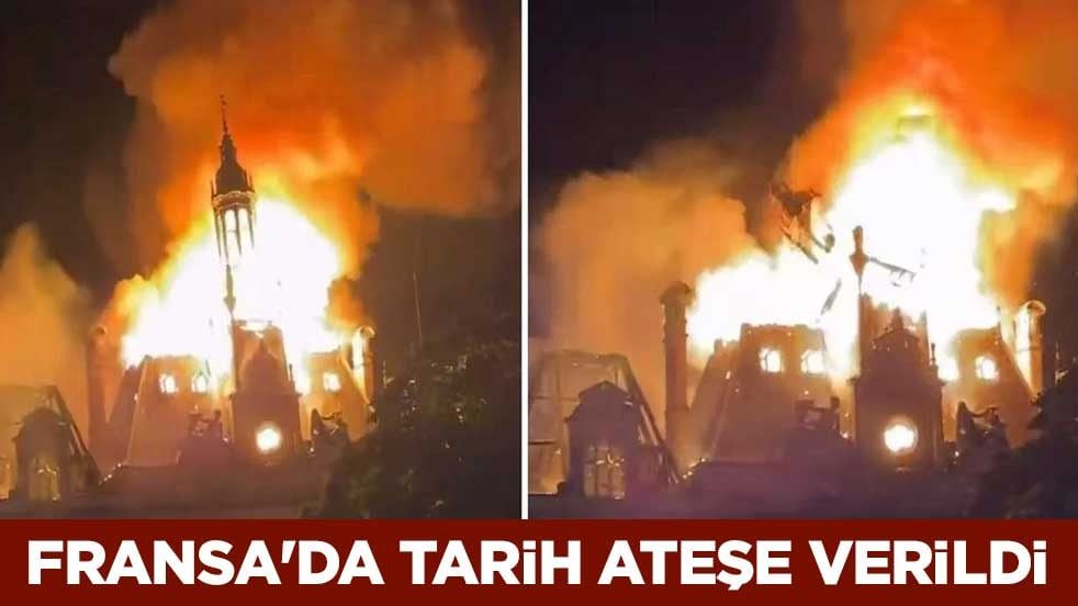 Fransa'da adeta iç savaş çıktı! 143 yıllık tarihi belediye binası ateşe verildi
