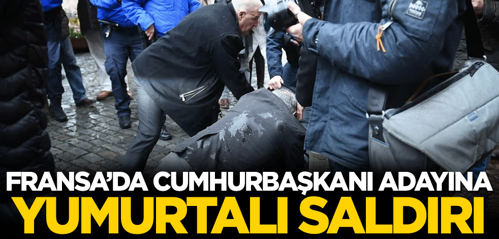 Fransa'da cumhurbaşkanı adayına yumurtalı saldırı
