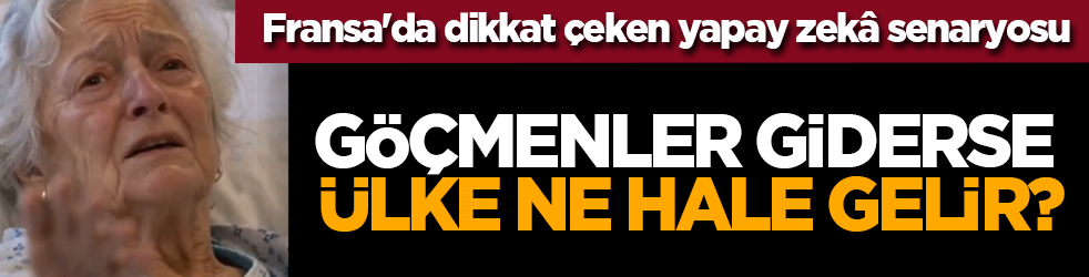 Fransa'da dikkat çeken yapay zekâ senaryosu: Göçmenler giderse ülke ne hale gelir?