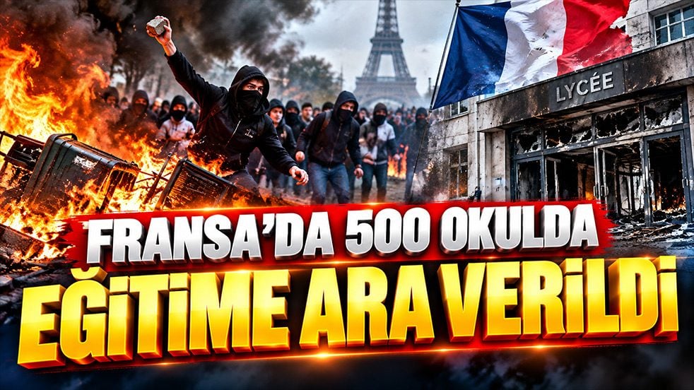 Fransa’da eğitim krizi büyüyor! 500’e yakın lisede dersler durduruluyor