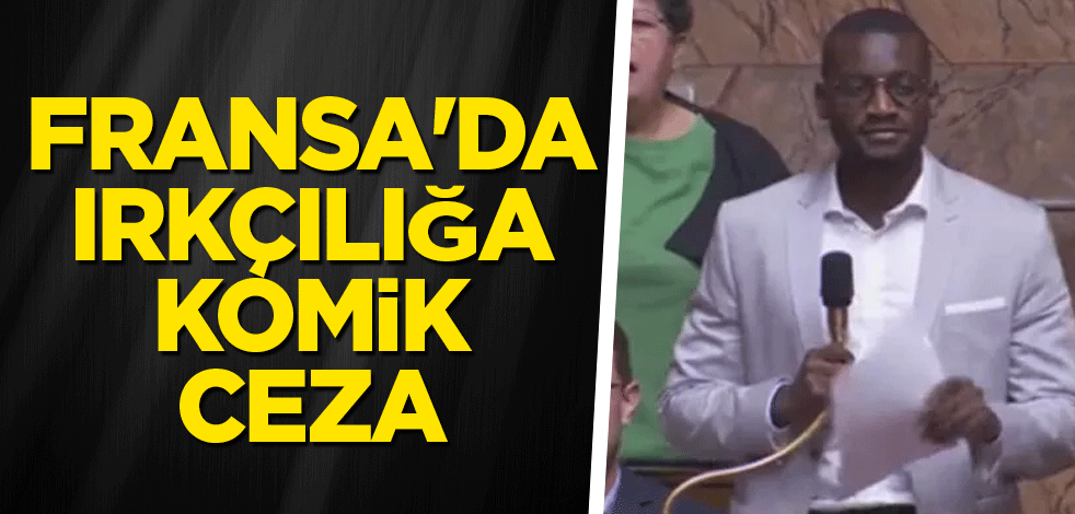Fransa'da ırkçılığa komik ceza