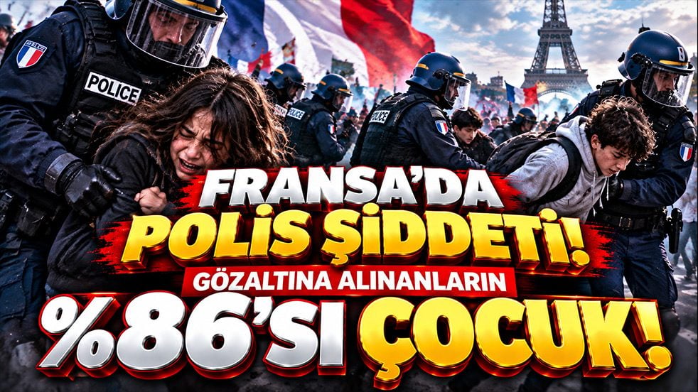 Fransa'da polis şiddeti! Gözaltına alınanların yüzde 86'sı çocuk