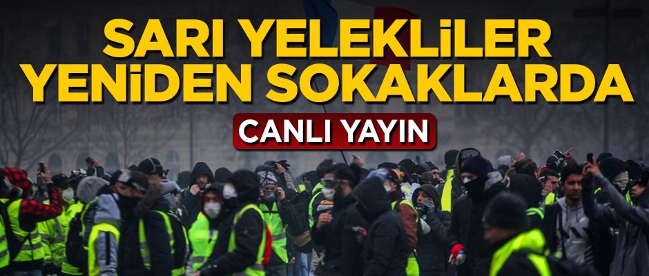 Fransa'da Sarı Yelekliler yeniden sokakta
