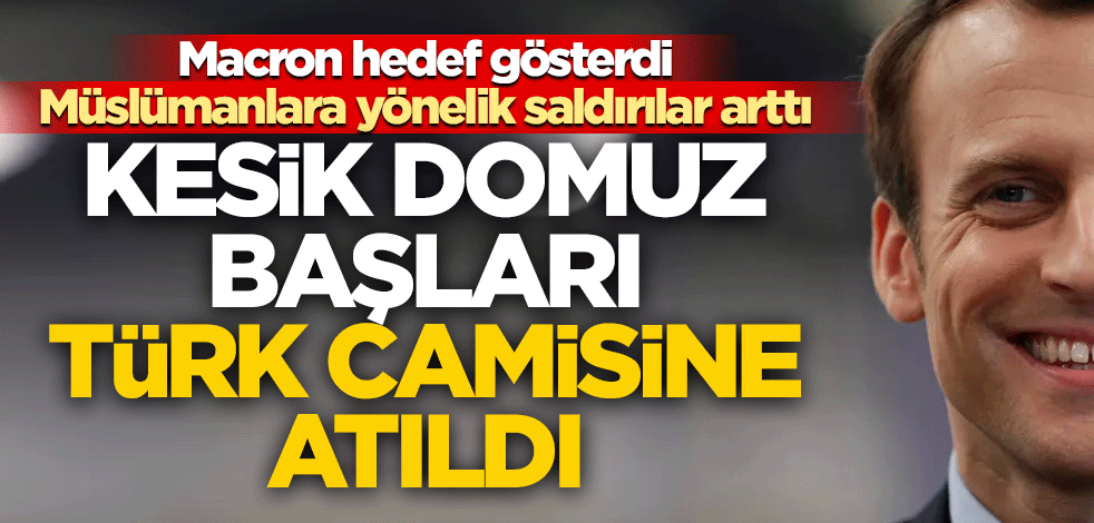 Fransa'da Türk camisine saldırı: Kesik domuz başları bırakıldı