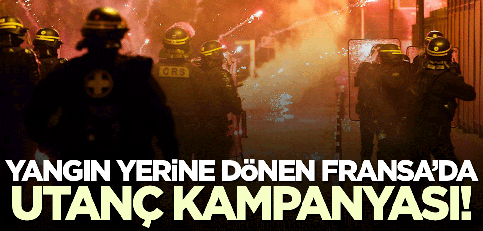 Fransa'da utanç kampanyası! Katil polis için bunu yaptılar...