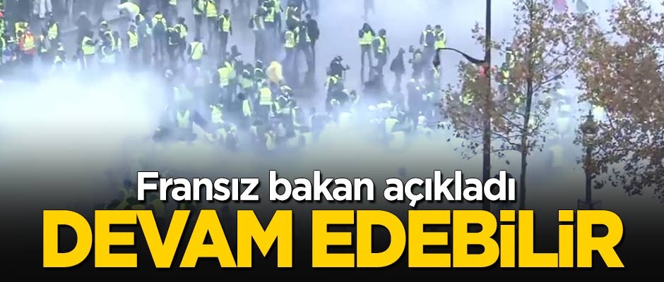 Fransız bakan açıkladı: Devam edebilir
