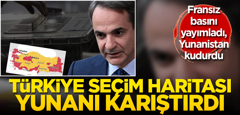 Fransız basını yayınladı Yunanistan’ı karıştıran seçim haritası!