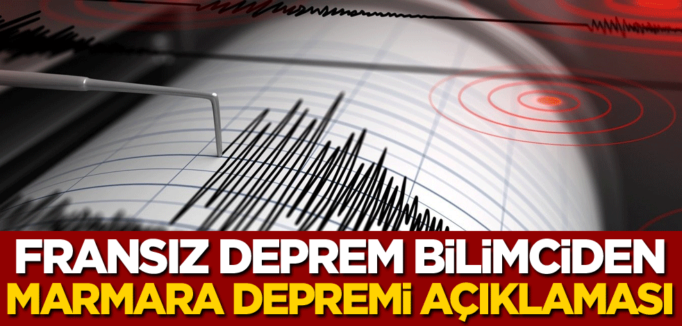Fransız deprem bilimciden Marmara depremi açıklaması