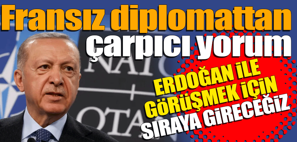 Fransız diplomattan çarpıcı yorum: Erdoğan'la görüşmek için sıraya gireceğiz