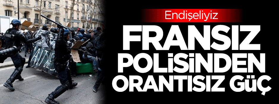 Fransız polisinden orantısız güç