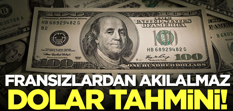 Fransızlardan akılalmaz dolar tahmini! 5 lira birden...