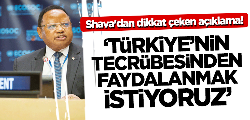 Frederic Shava'dan dikkat çeken açıklama! 'Türkiye'nin tecrübesinden faydalanmak istiyoruz'