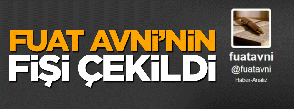 Fuat Avni'nin musluğu kesildi
