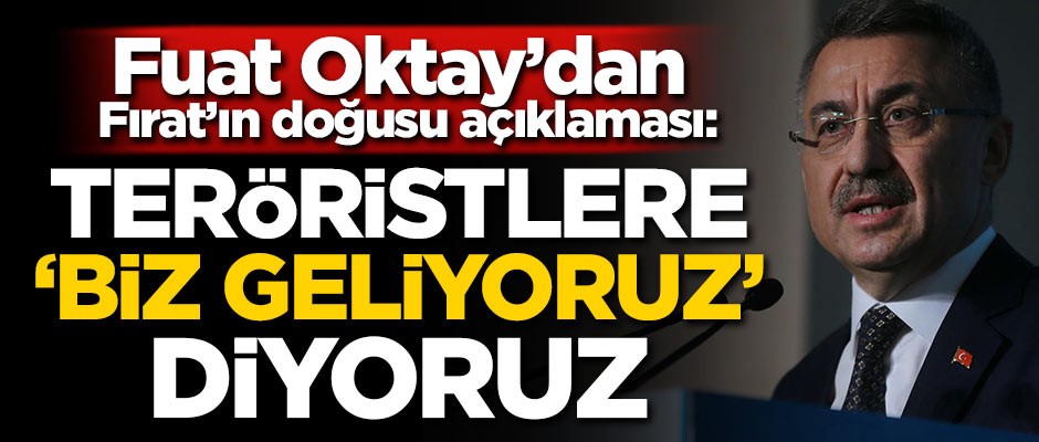 Fuat Oktay'dan Fırat'ın doğusu açıklaması