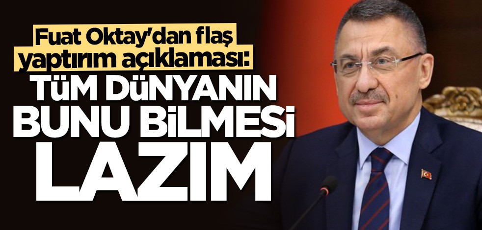 Fuat Oktay'dan flaş yaptırım açıklaması