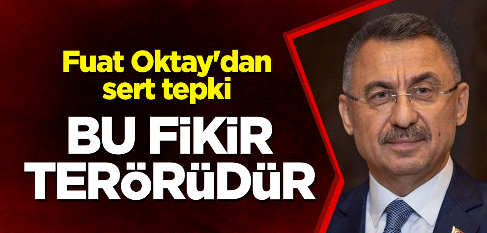 Fuat Oktay'dan sert tepki: Bu fikir terörüdür