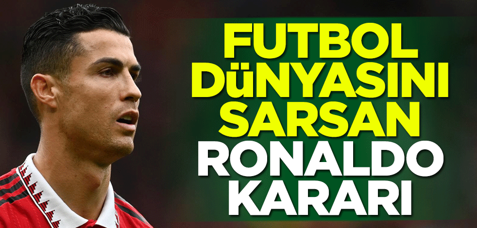 Futbol dünyası şokta! Manchester United, Cristiano Ronaldo'yu kadro dışı bıraktı