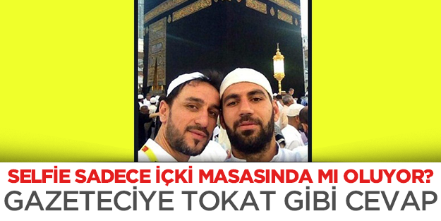 Futbolculardan gazeteciye tokat gibi cevap