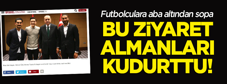 Futbolcuların Erdoğan ile görüşmesi, Almanları kudurttu!