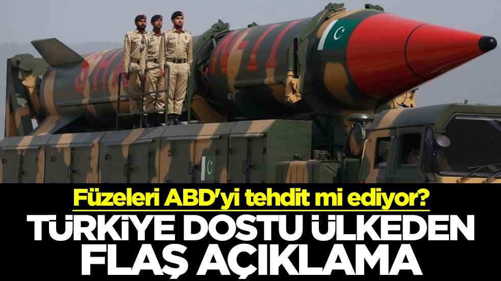 Füzeleri ABD'yi tehdit mi ediyor? Türkiye dostu ülkeden flaş açıklama