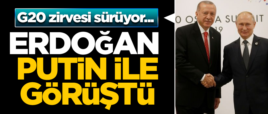 G20 zirvesi sürüyor... Erdoğan Putin ile görüştü