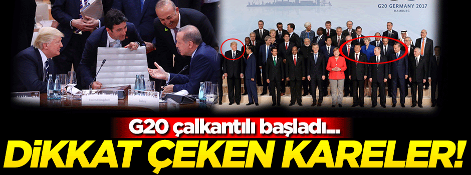 G20 Zirvesi'nden dikkat çeken kareler!