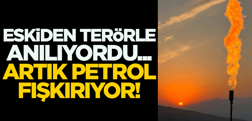 Gabar terörden temizlendi... Artık petrol fışkırıyor! Muazzam görüntü