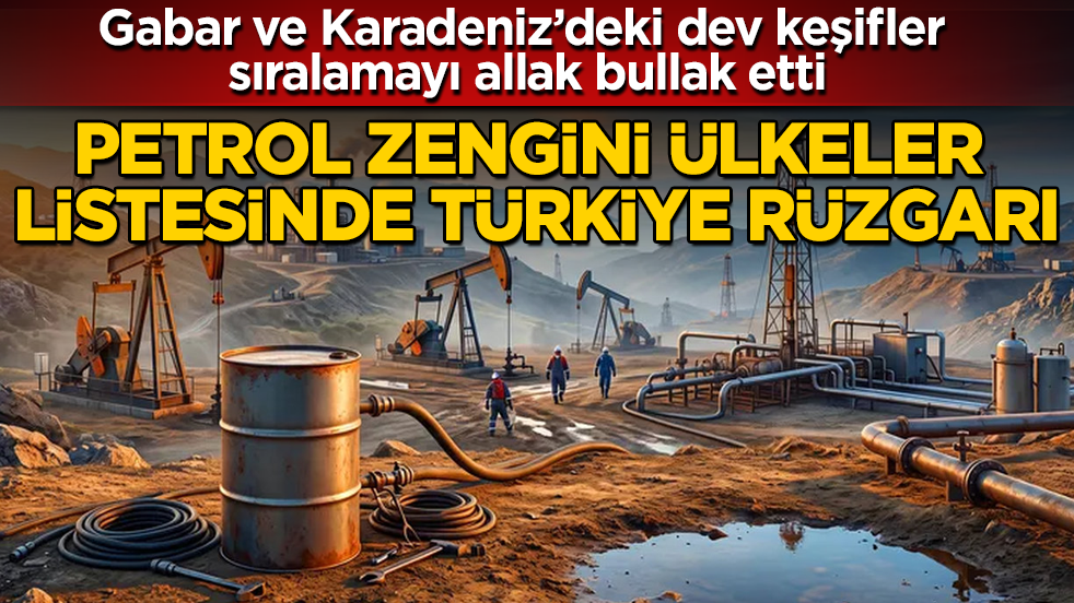 Gabar ve Karadeniz’deki dev keşifler sıralamayı allak bullak etti! Petrol zengini ülkeler listesinde Türkiye rüzgarı