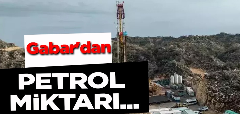 Gabar'dan petrol fışkırıyor! İşte rekor rakamlar! TPAO Gabar'dan çıkan petrol miktarını duyurdu