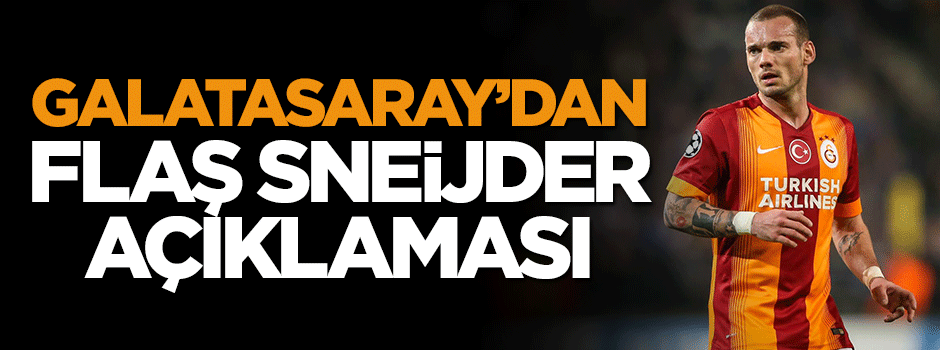 Galatasaray Başkanı Dursun Özbek';ten Sneiijder açıklaması
