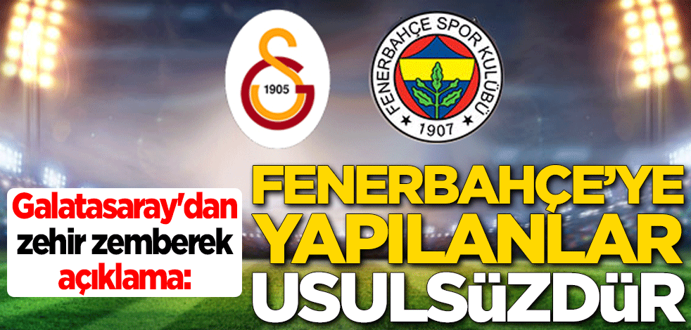 Galatasaray Başkanı Mustafa Cengiz'den zehir zemberek açıklama: Fenerbahçe'ye yapılan limit artışı usulsüzdür