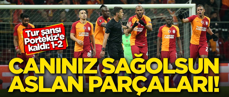 Galatasaray, Benfica'ya 2-1 mağlup oldu