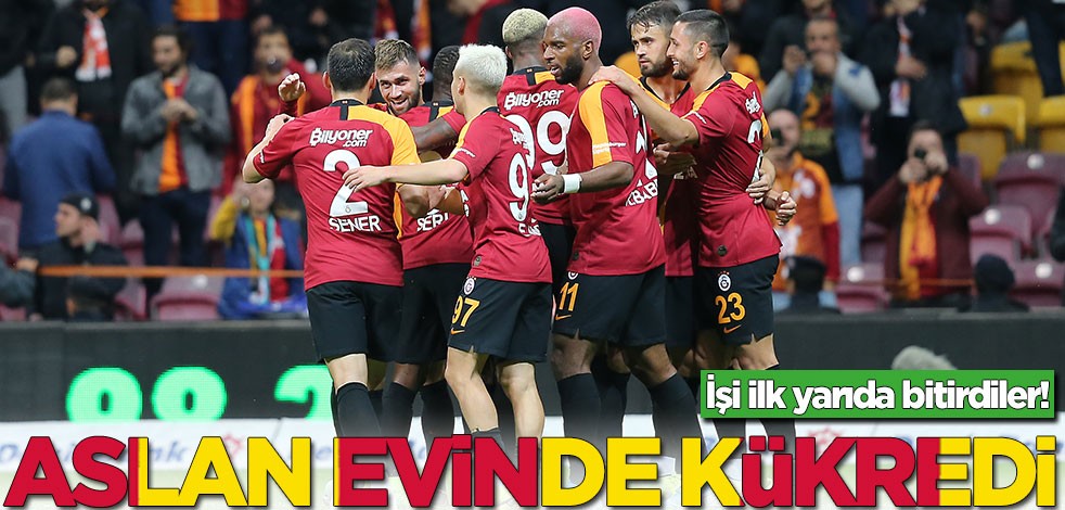 Galatasaray evinde Çaykur Rizespor'u rahat geçti
