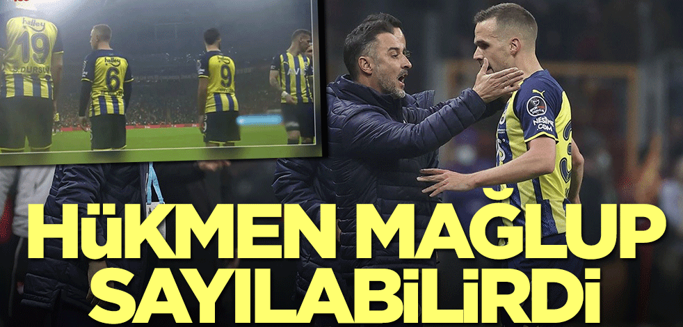 Galatasaray-Fenerbahçe derbisinde hükmen mağlubiyet çıkabilirdi! Son anda...