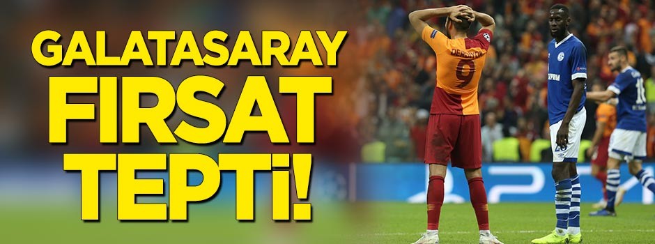 Galatasaray, Schalke ile berabere kaldı
