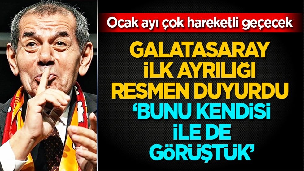 Galatasaray ilk ayrılığı resmen duyurdu: 
