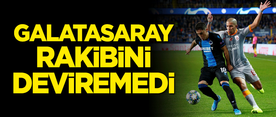 Galatasaray rakibini deviremedi!