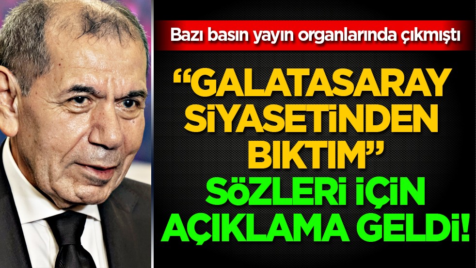 'Galatasaray siyasetinden bıktım' dediği öne sürülmüştü: Başkan Dursun Özbek iddialarını yalanladı