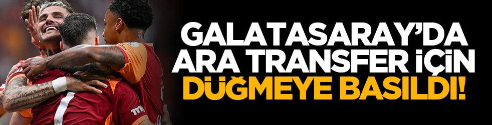 Galatasaray’da ara transfer için düğmeye basıldı!