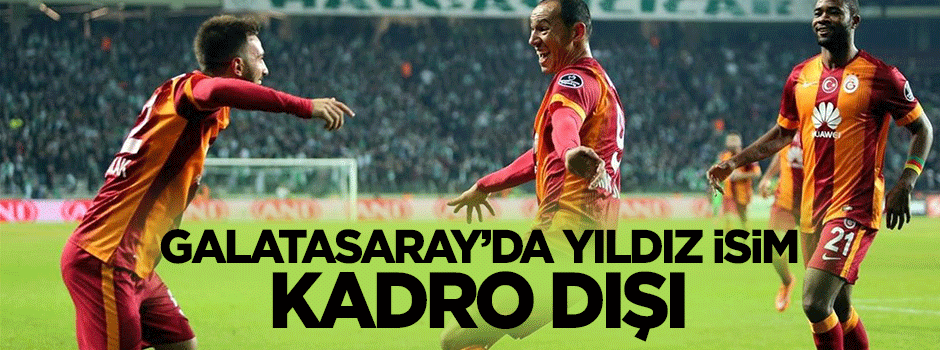 Galatasaray'da Emre Çolak kadroya alınmadı