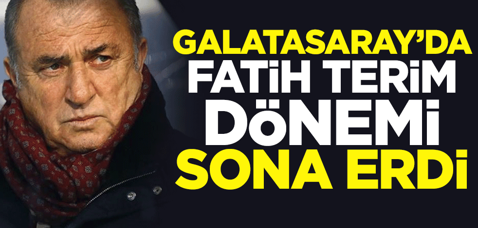 Galatasaray'da Fatih Terim dönemi sona erdi