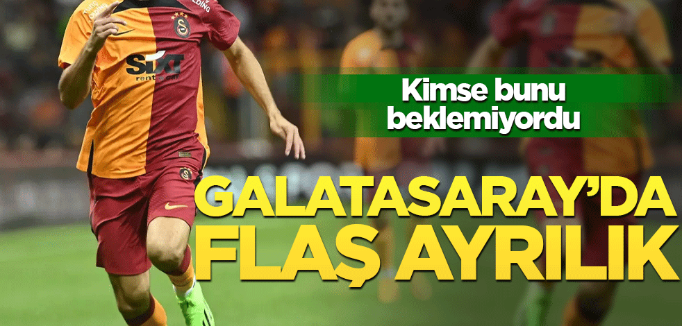 Galatasaray'da flaş ayrılık! Kimse bunu beklemiyordu