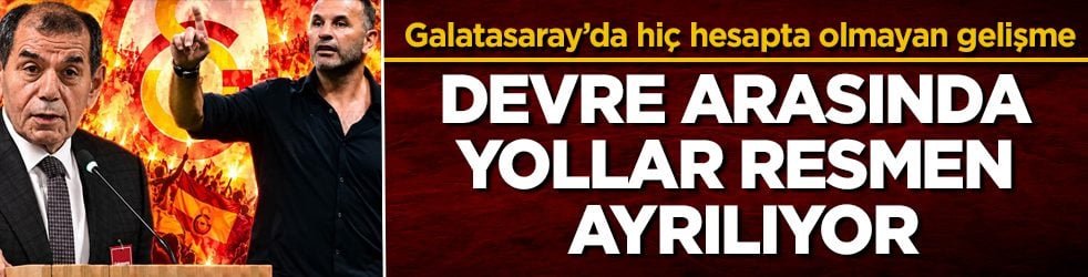 Galatasaray’da hiç hesapta olmayan gelişme! Devre arasında yollar resmen ayrılıyor
