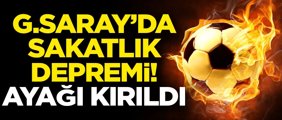 Galatasaray'da sakatlık depremi! Emre Akbaba'nın ayağı kırıldı