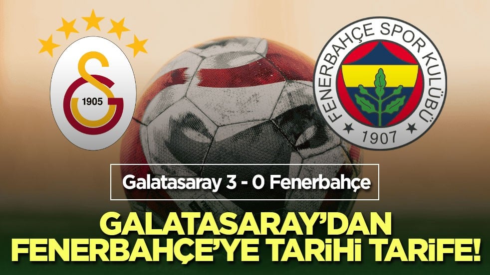 Galatasaray’dan Fenerbahçe’ye tarihi tarife!