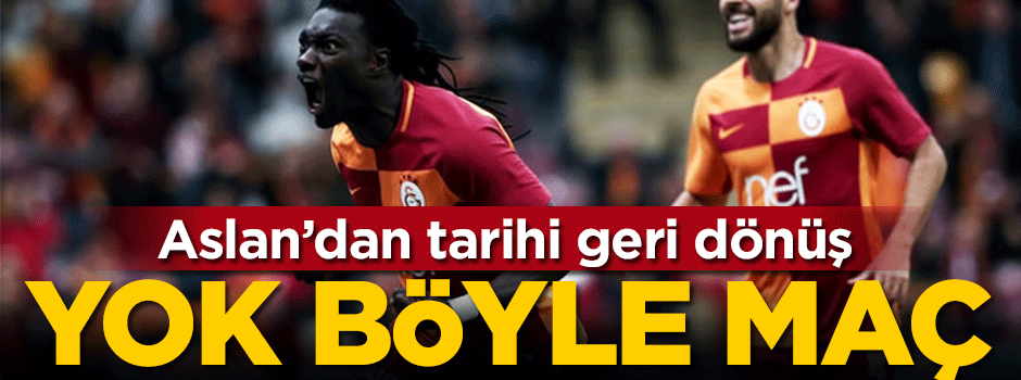 Galatasaray'dan tarihi geri dönüş